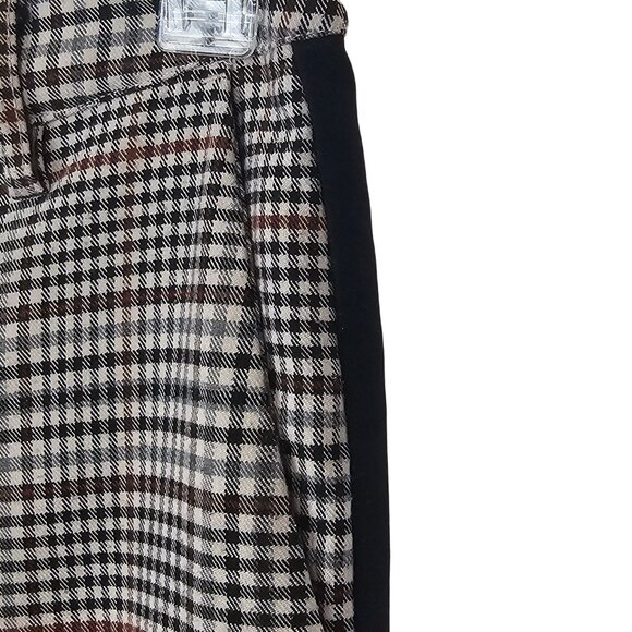 Womens Punk Casual Office Business Corpcore Fall Preppy Black/White Red Plaid 6 - Picture 11 of 13